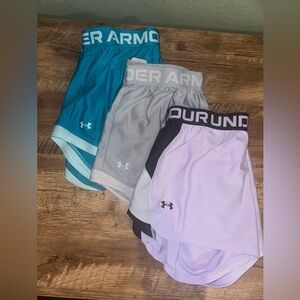 Under Armour women’s shorts size medium. 3 pair